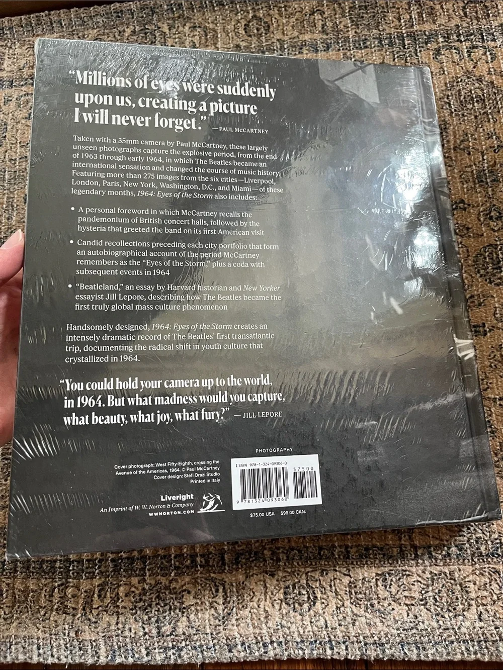 1964: Eyes of the Storm hardcover NWT book by Paul mcCartney